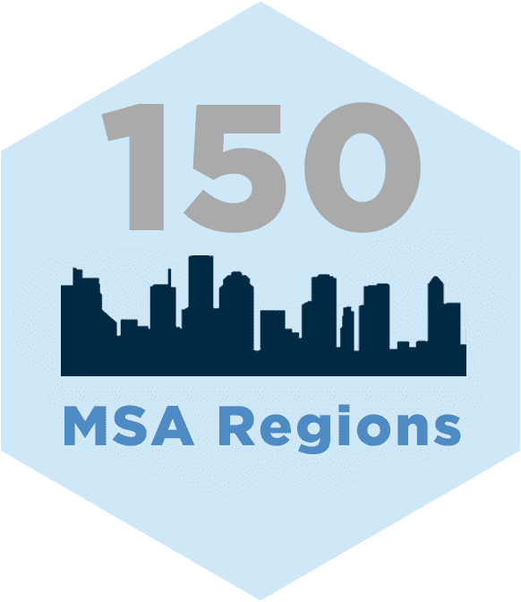 150 MSA Regions